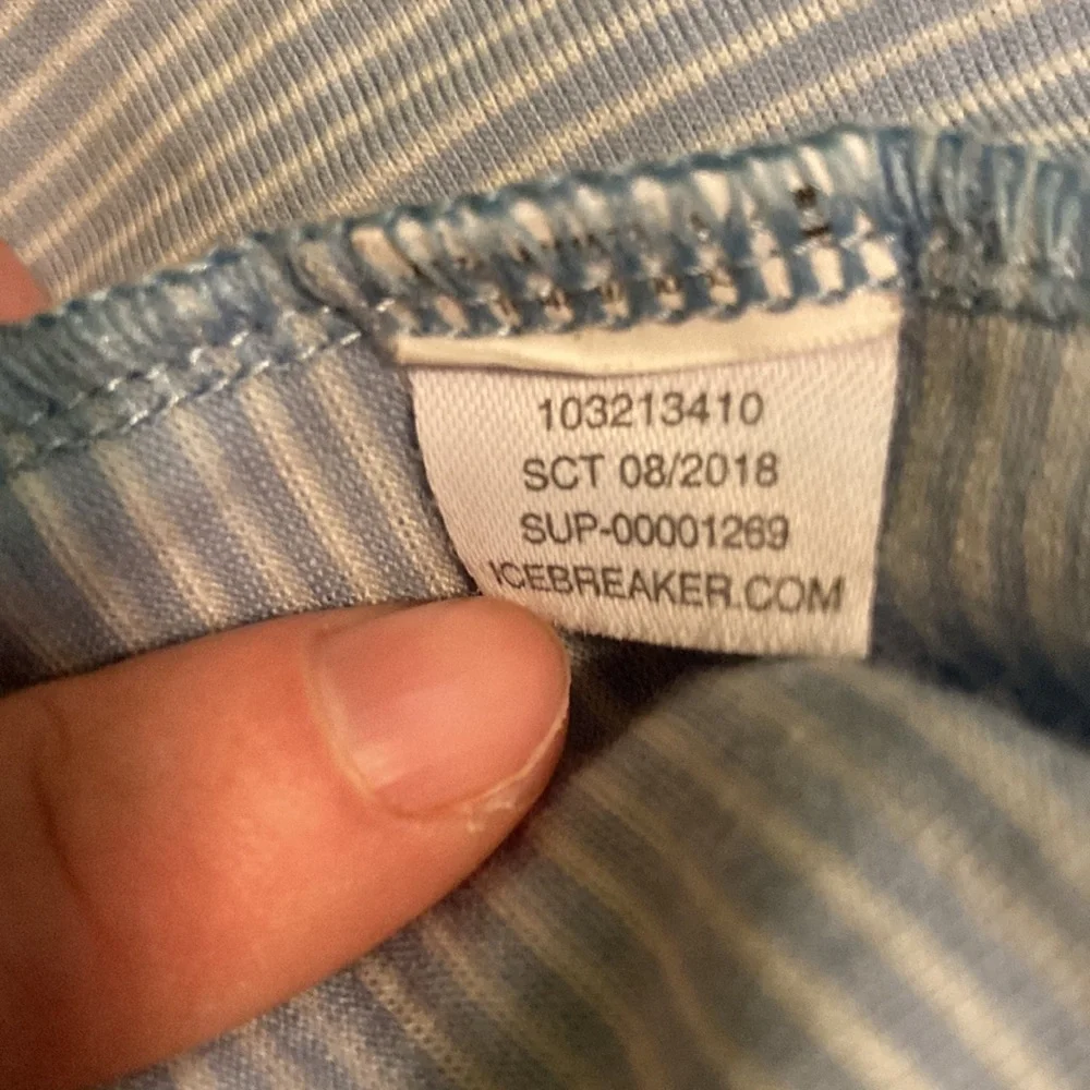 Icebreaker Blue Fitted Sleeveless Tank Top - Picture 3 of 3